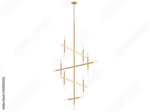 JAX 21-003 , Brass -Black-Silver / Clear crystal , Elegant Lighting Fixture Against white bachground 