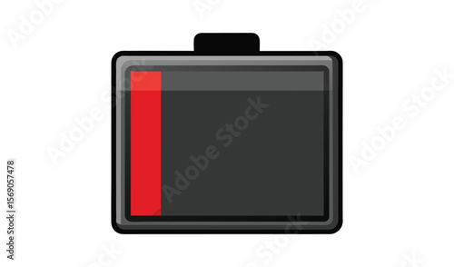 Low battery icon indicating power depletion and need for recharge