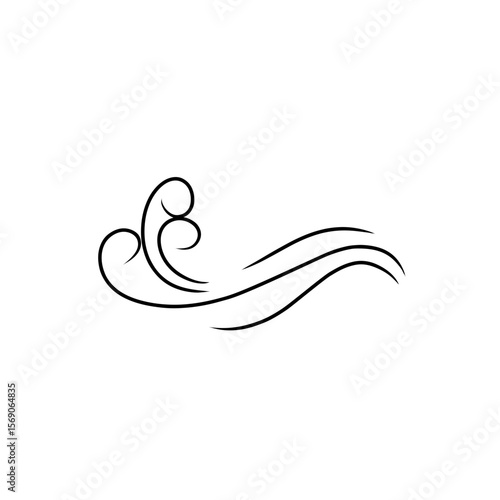 doodle wind gust illustration