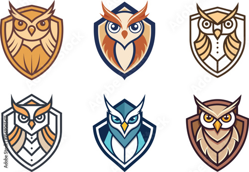 Six Stylish Owl Logo Designs Perfect for Branding and Mascot Creation