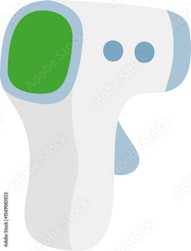 Infrared digita thermometer vector illustration