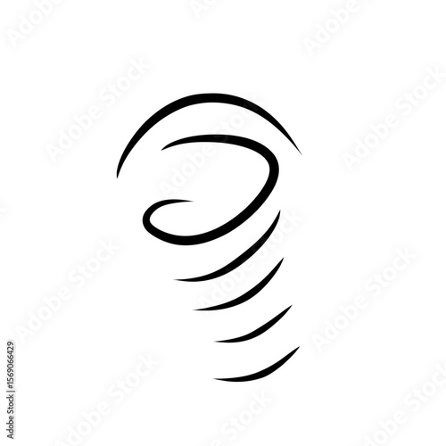 doodle wind gust illustration