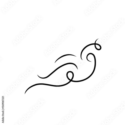 doodle wind gust illustration