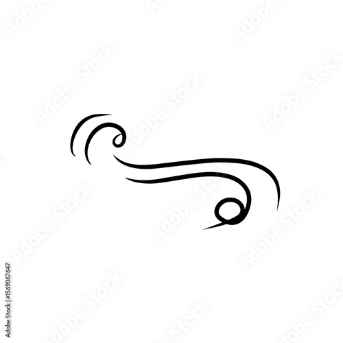 doodle wind gust illustration