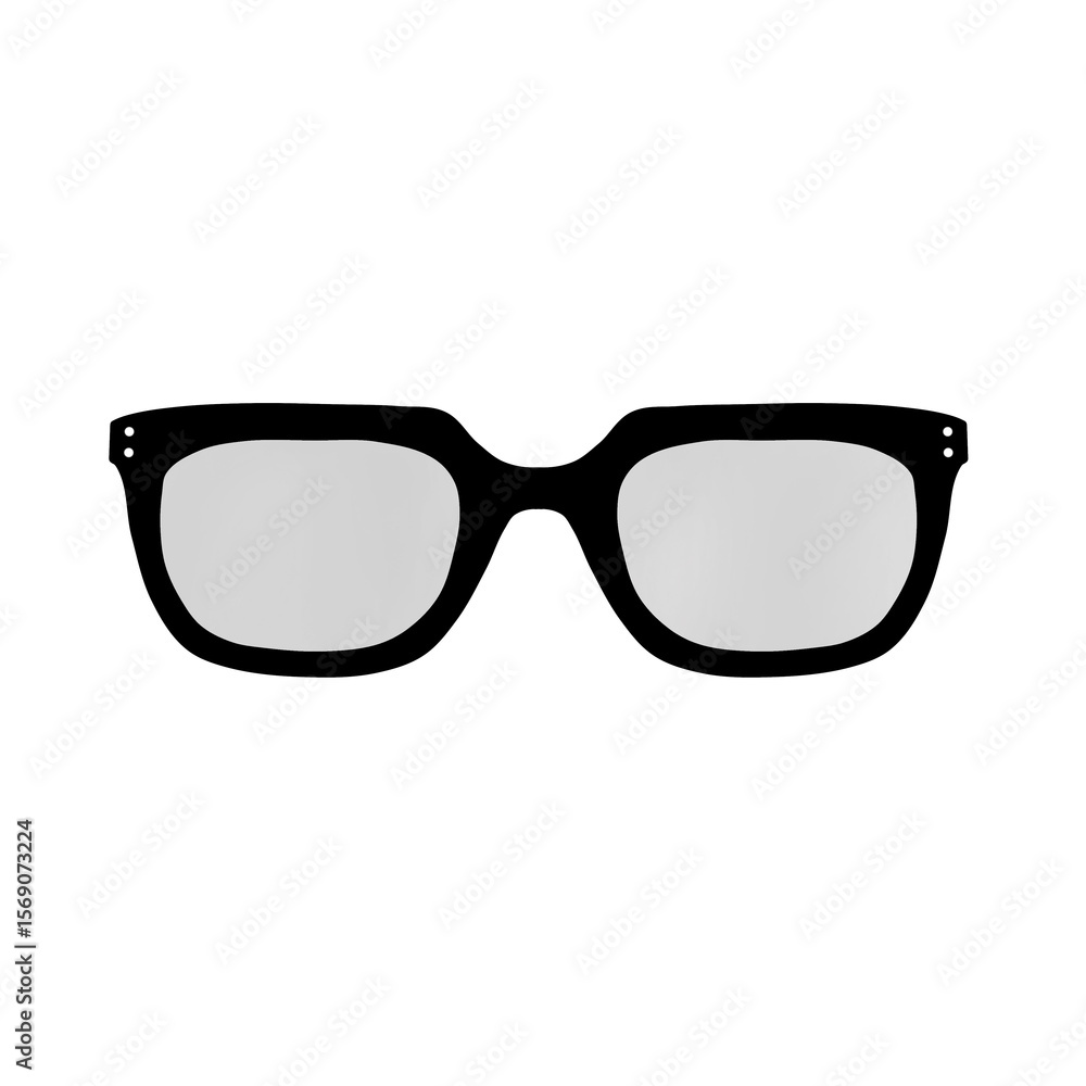 Fototapeta premium Illustration of sunglasses for sun protection. Modern, beach, mountain, vacation.