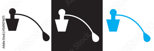 Perfume and scent icon . Symbols beauty, fume, edit, , fresh and more. Scent icon set. Isolated on white and black background. EPS 10