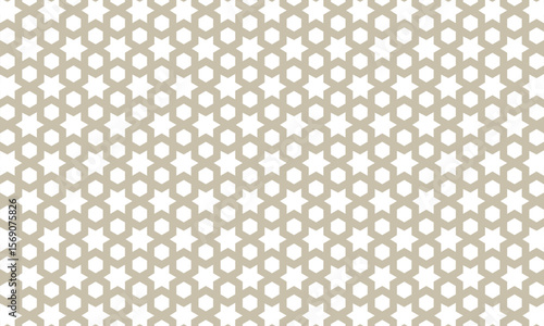 Wallpaper Mural 星と六角形のスペースが空いたモダンな変わり亀甲模様 Torontodigital.ca