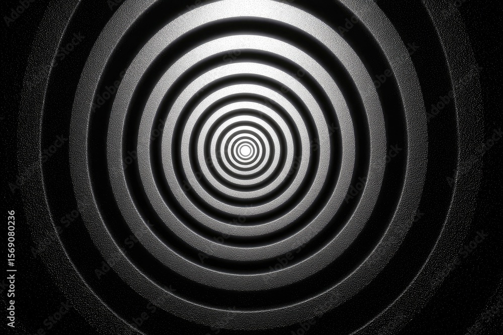 Naklejka premium Hypnotic Rings of Darkness into the Light