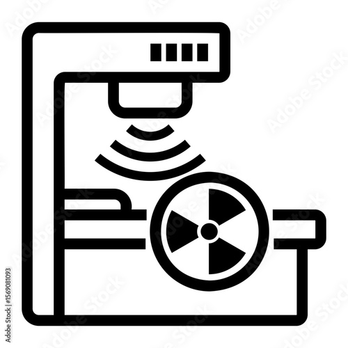 radiation Line Icon
