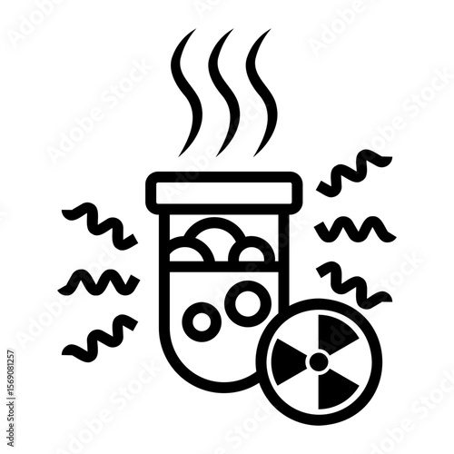 radiation Line Icon