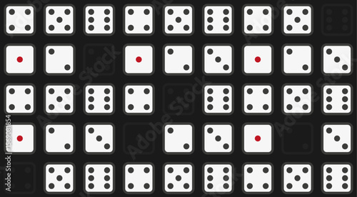 Dices background illustration vector set