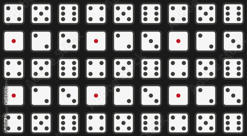 Dices background illustration vector set