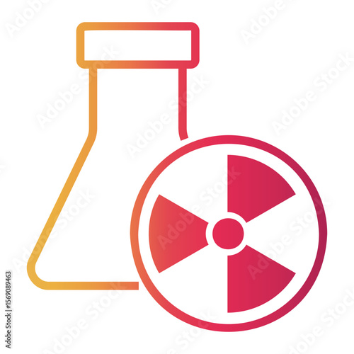 radiation Line Gradient Icon