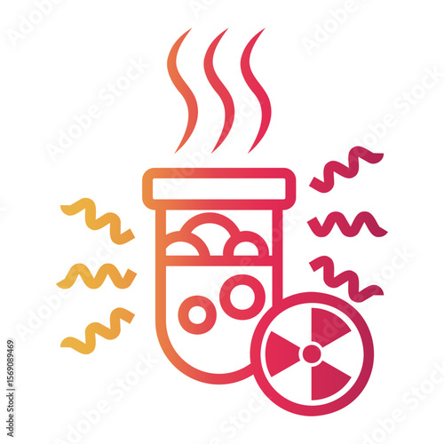 radiation Line Gradient Icon