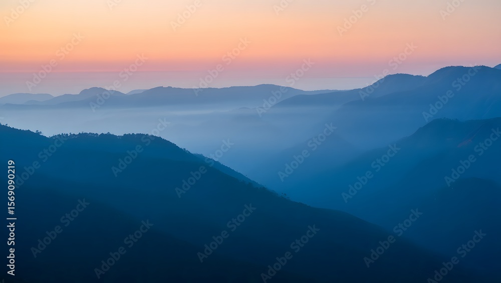 Fototapeta premium sunrise over mountains