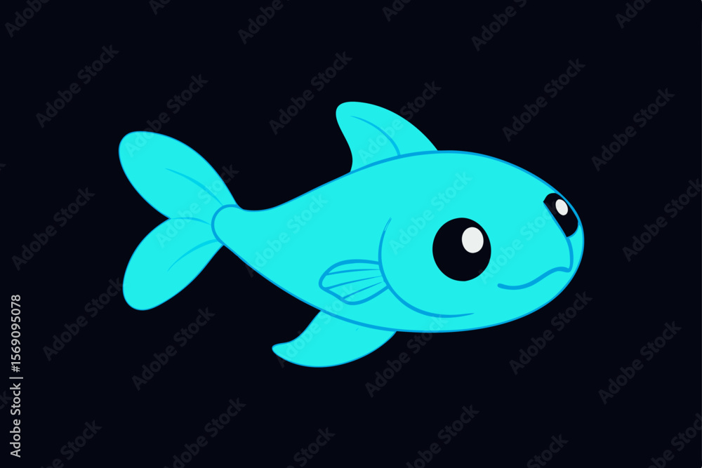 An adorable cartoon dolphin illustration swims in the blue ocean, a cute marine animal vector perfect for aquatic nature and wildlife art An adorable cartoon dolphin illustration swims in the blue ocean, a cute marine animal vector perfect for aquatic nature and wildlife art