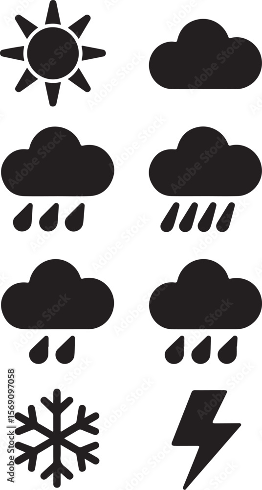 Weather Forecast Symbols SVG | Adobe Illustrator Icons Pack
Weather Forecast Symbols SVG | Adobe Illustrator Icons Pack