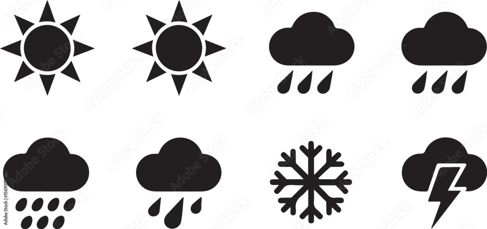 Weather Forecast Symbols SVG | Adobe Illustrator Icons Pack
Weather Forecast Symbols SVG | Adobe Illustrator Icons Pack