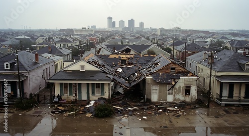 Hurricane Katrina Aftermath: Devastation in New Orleans