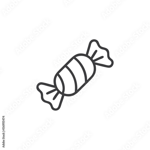 Candy icon for holiday cards, party invitations, and sweet shop designs