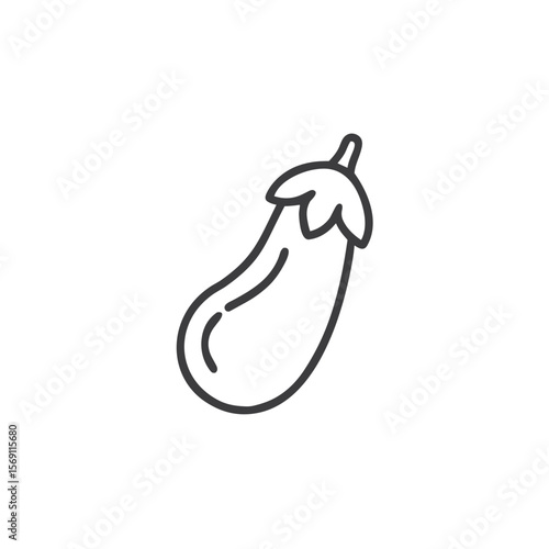 Eggplant icon for vegetarian recipes, cooking blogs, and healthy eating guides