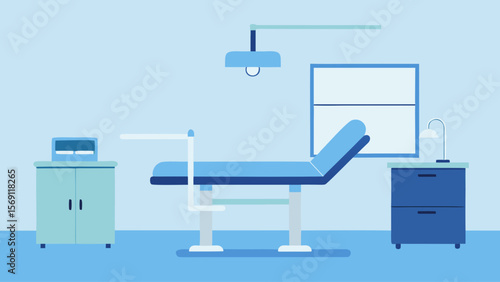 Modern Medical Examination Room Clean, Sterile, and Ready for Patients