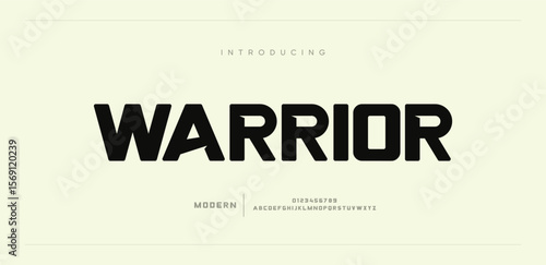 Warrior Classy elegant font, vintage type or luxury premium typeface, vector English royal alphabet. 