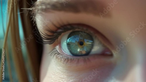 Wallpaper Mural 4K Stock Video Close-up of a Woman's Eye Torontodigital.ca