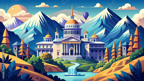 ETH Zurich, Switzerland – A blend of neoclassical grandeur and modern precision, framed by distant alpine peaks, speaks of innovation and clarity.