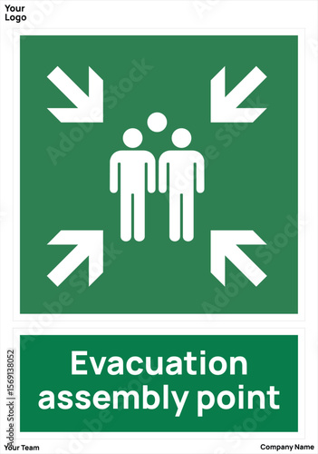 sign Evacuation assembly point