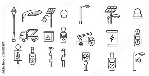 Collection of traffic signs and street lights. Scene is serious and focused on the rules of the road