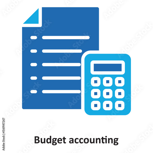 Budget accounting Vector Icon which can easily modify or edit