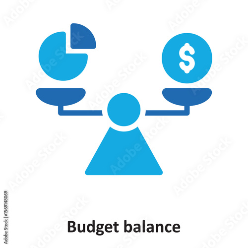 Budget balance Vector Icon which can easily modify or edit