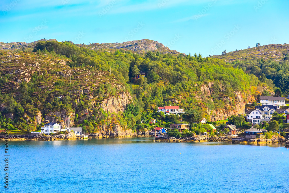 Fototapeta premium Norway mountains and fjord landscape