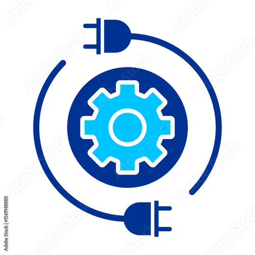 Gear Simple Icon Vector Illustration Concept