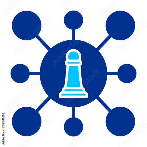 Digital Strategy  Simple Icon Vector Illustration Concept