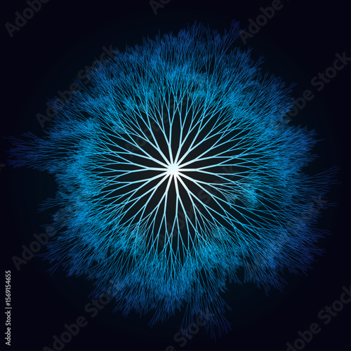Fractal network branching structure. Organic networks, decisions, computer programming, artificial intelligence, algorithms, machine learning.