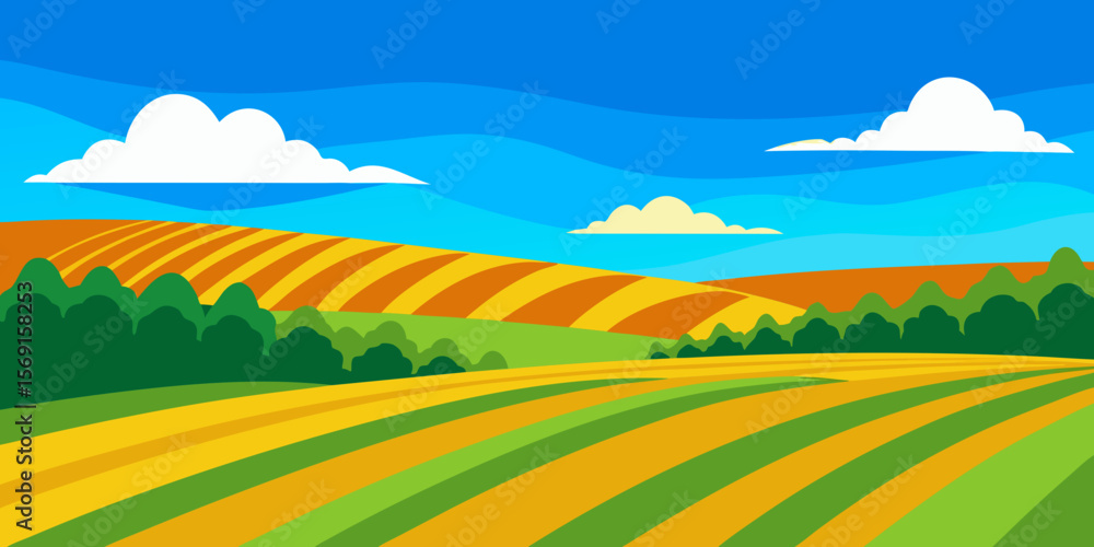 Fototapeta premium landscape with mountains