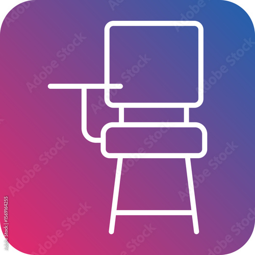 Chair line icon style