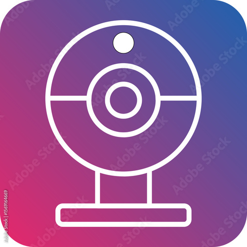 Webcam line icon style