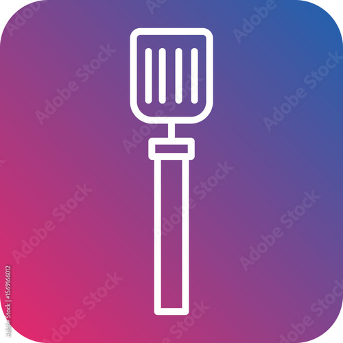 Spatula line icon style