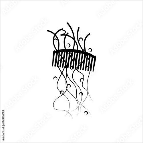 Hair Problem Icon Dandruff