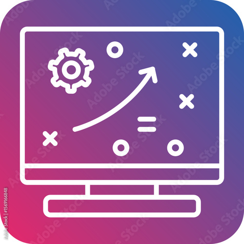 Strategy Line Icon Style