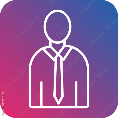 Lawyer Line Icon Style