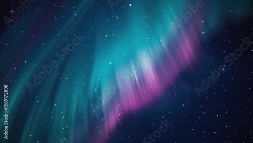 Texture of vibrant blue and purple aurora borealis with starry night s