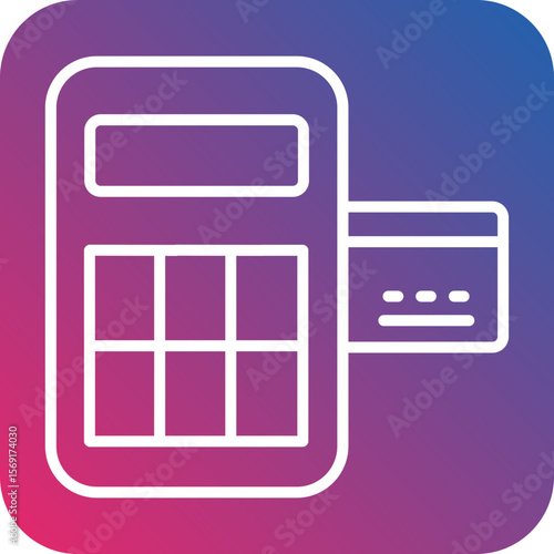 Pos Terminal Line Icon Style
