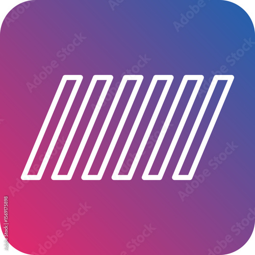 Pedestrian Line Icon Style