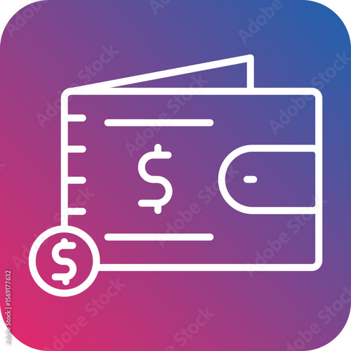 Ewallet Line Icon Style