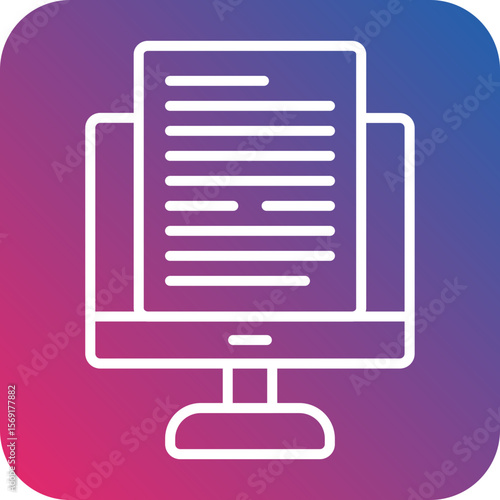 Copywriting Line Icon Style