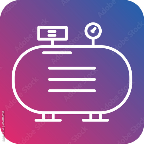 Compressor Line Icon Style